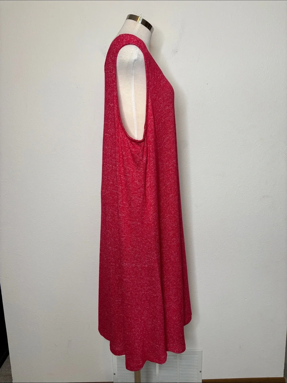 Lane Bryant Red Sleeveless Midi Dress - Picture 7 of 11